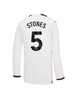 Moški Nogometna dresi replika Manchester City John Stones #5 Gostujoči 2023-24 Dolgi rokav